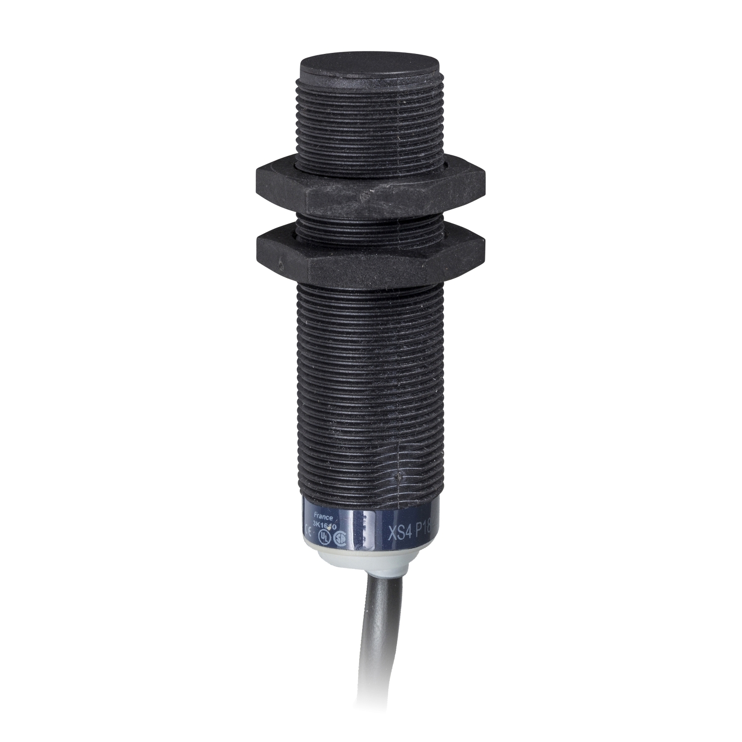 Inductive proximity sensors XS, inductive sensor XS4 M18, L62mm, PPS, Sn8mm, 24...240VAC/DC, cable 2 m