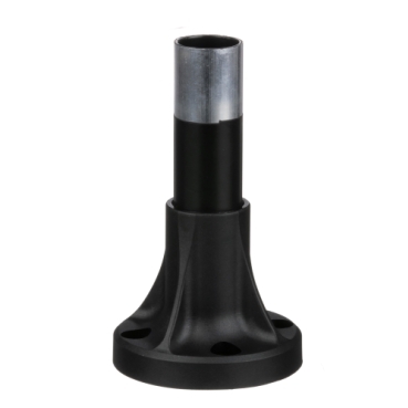 Harmony XVB, Fixing Base For Modular Tower Lights, Plastic, Ø70, 80mm Black Aluminium Support Tube + Black Fixing Plate