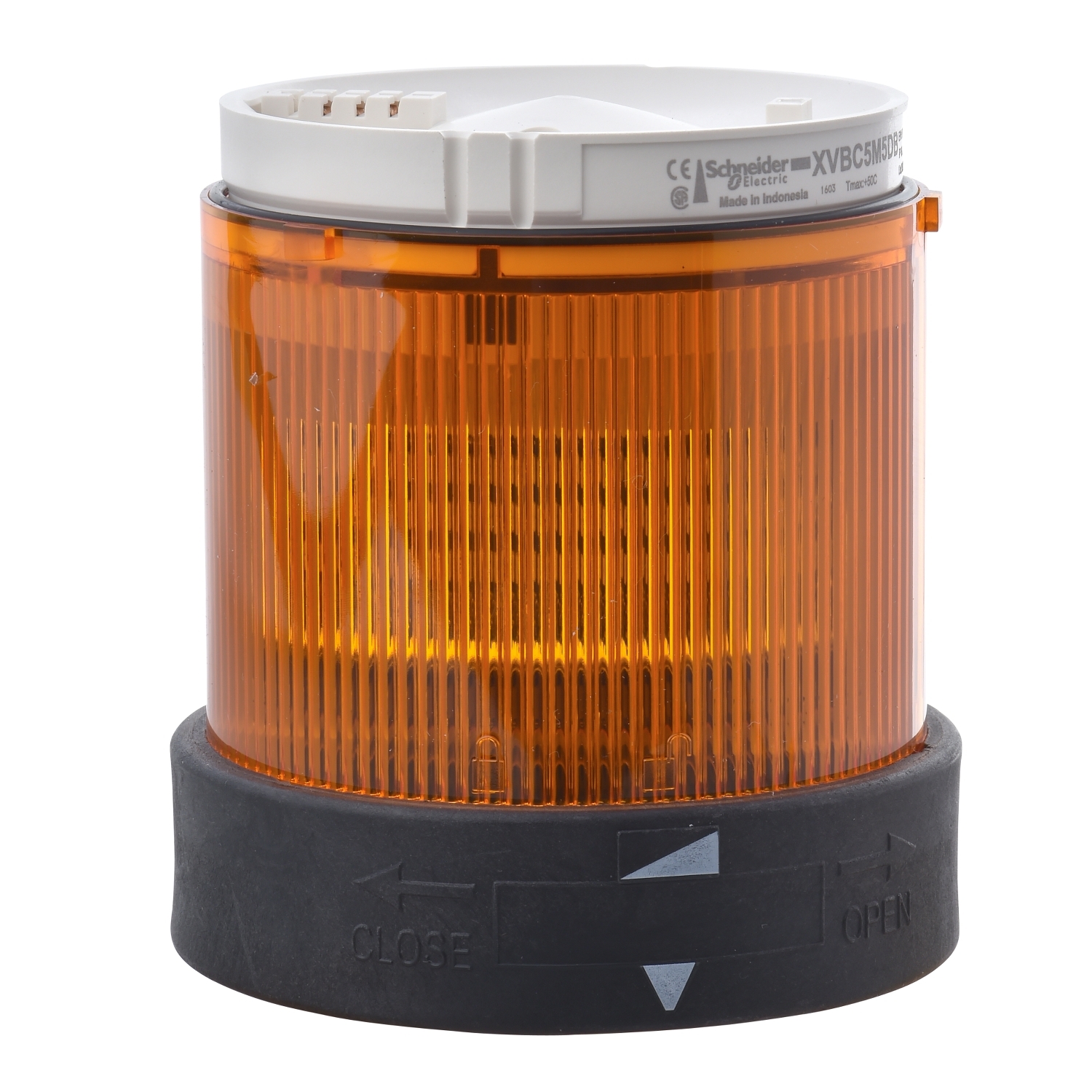 Indicator bank, Harmony XVB, illuminated unit, plastic, orange, 70mm, steady, integral LED, 230V AC