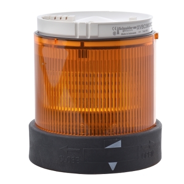 Harmony XVB, Indicator Bank, Illuminated Unit, Plastic, Orange, 70mm, Steady, Integral LED, 24V AC/DC