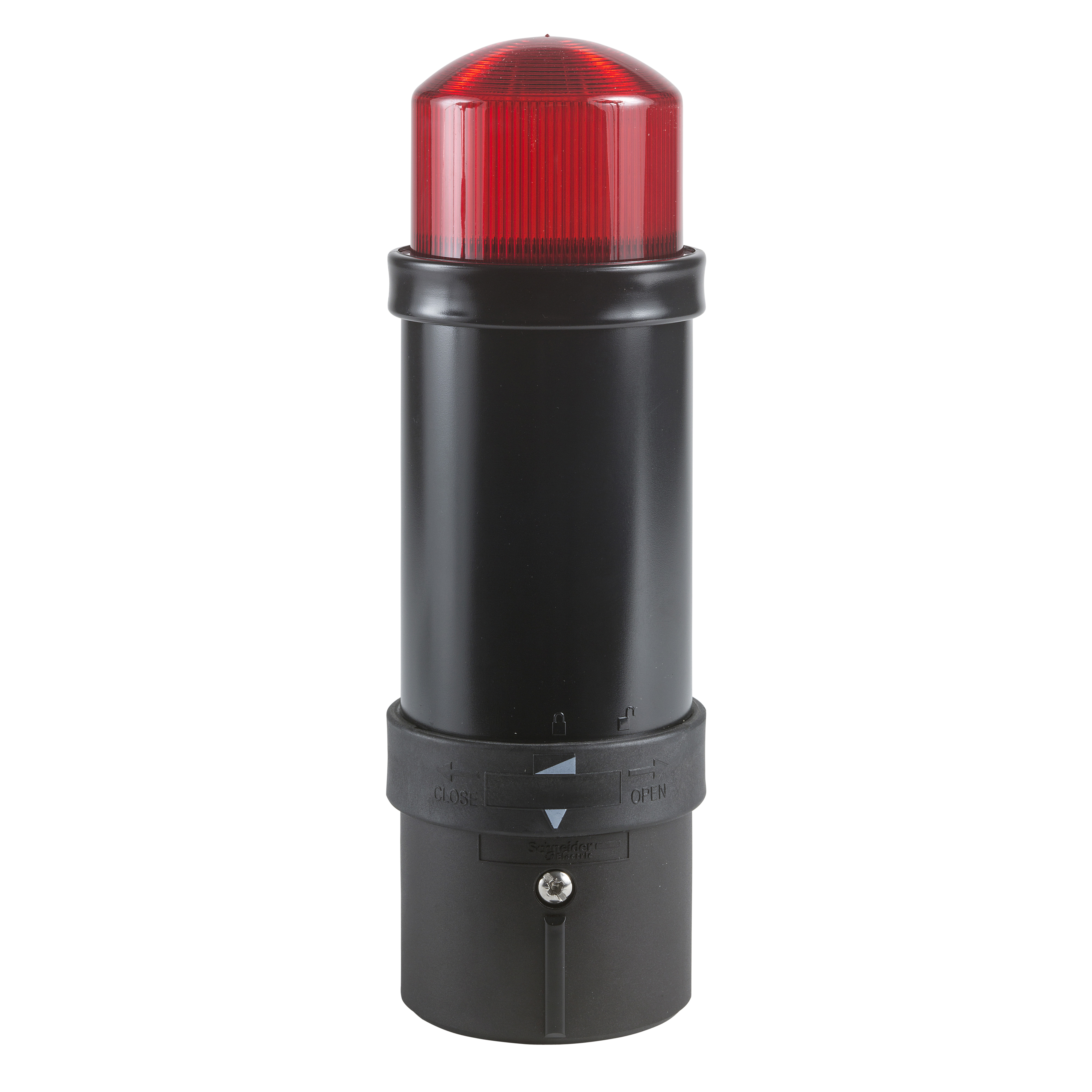 Complete beacon, Harmony XVB Universal, red strobe, 70mm, 10 joules, 120V AC