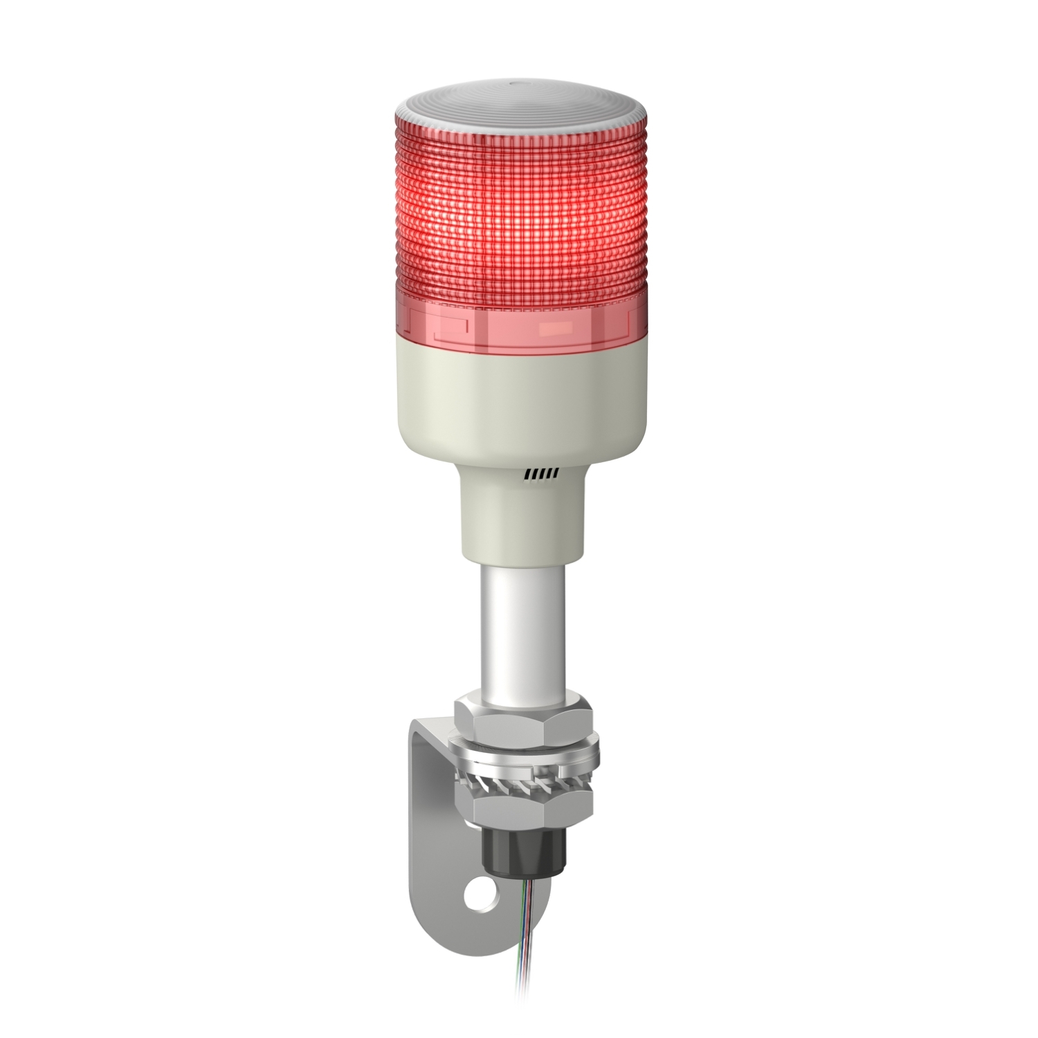 Jelzőoszlop komplett piros 1x folytonos villogó +hang 24V AC/DC IP23 Harmony EasySeries Schneider