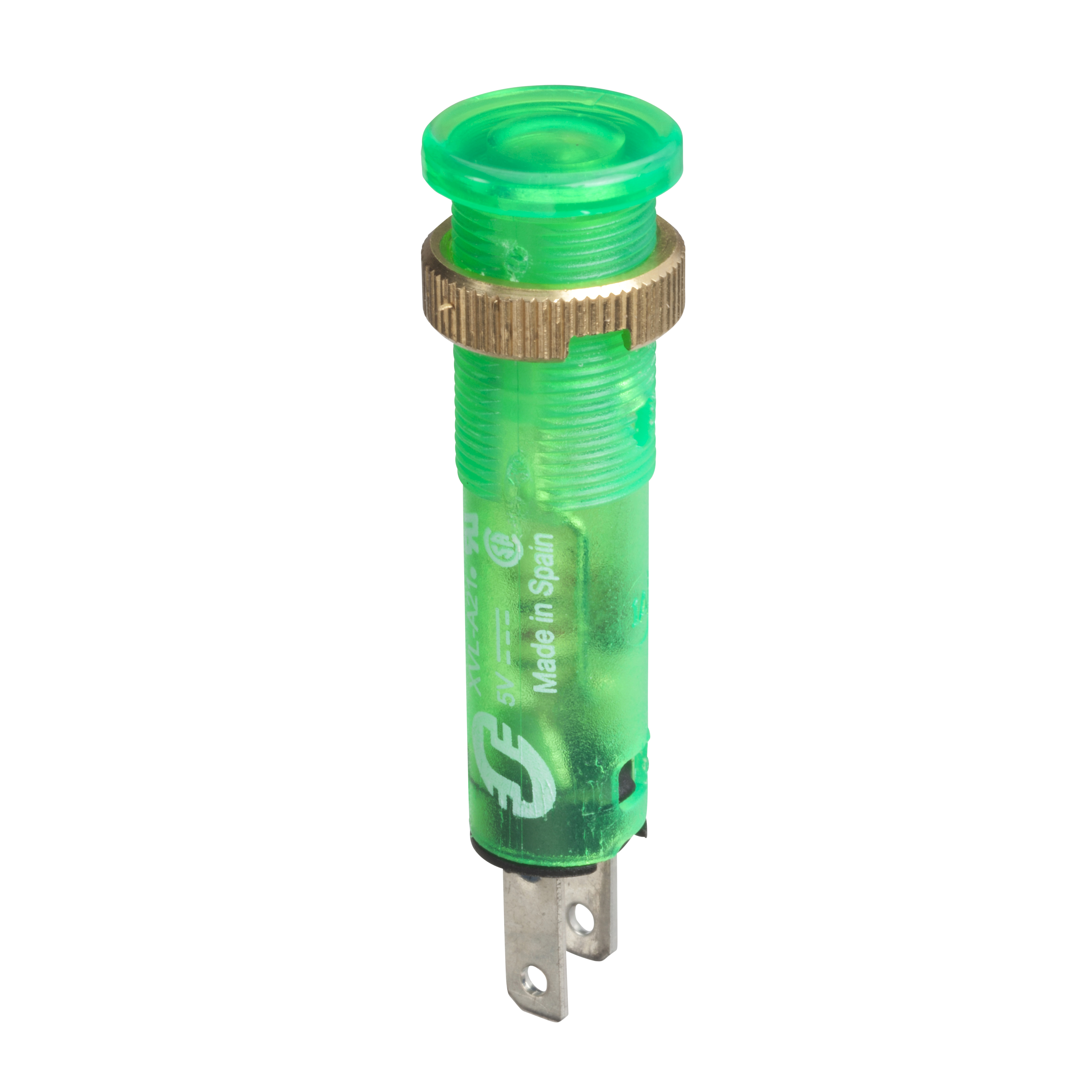 ROUND PILOT LIGHT AND 8 IP 40 GREEN INTE