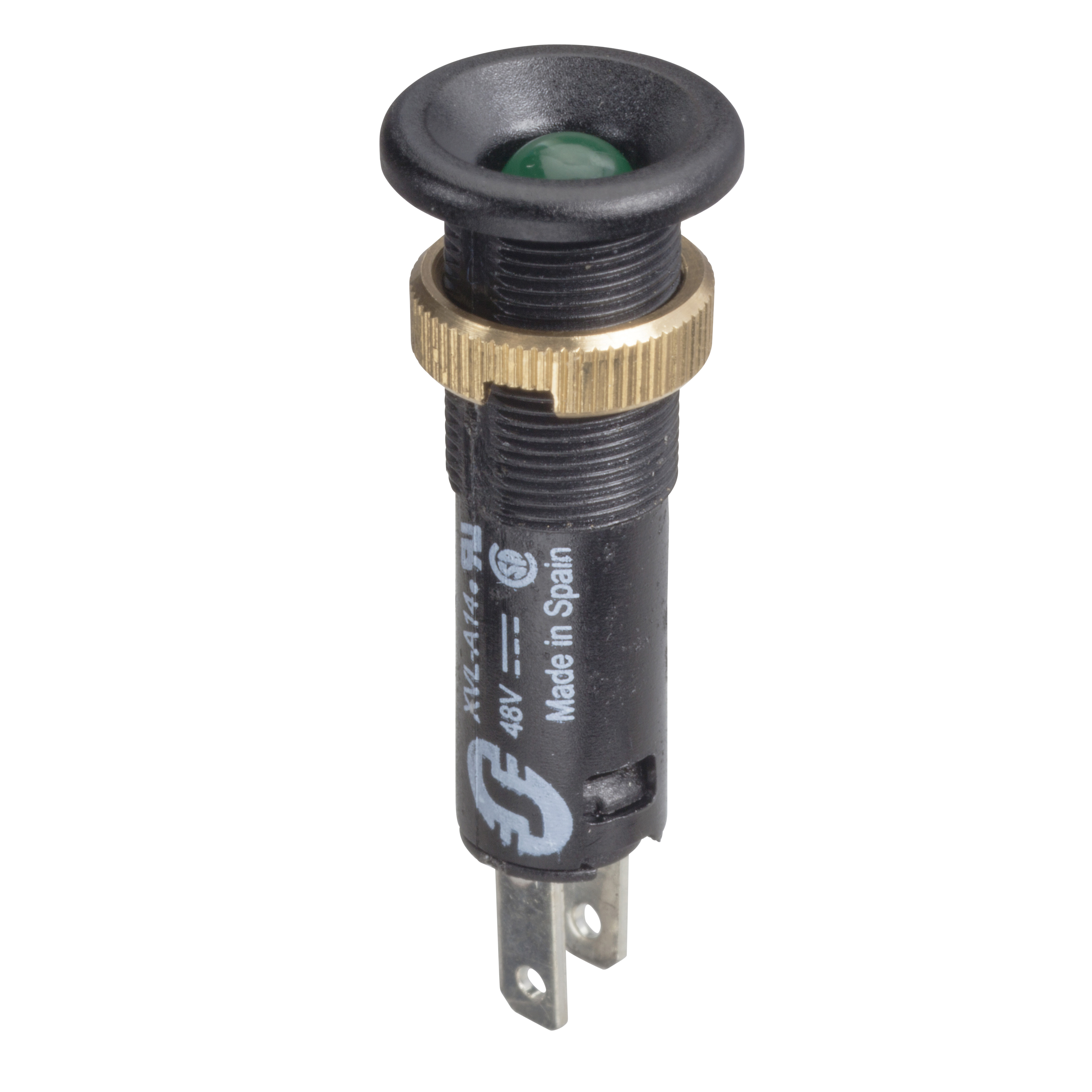 ROUND PILOT LIGHT AND 8 IP 40 GREEN INTE