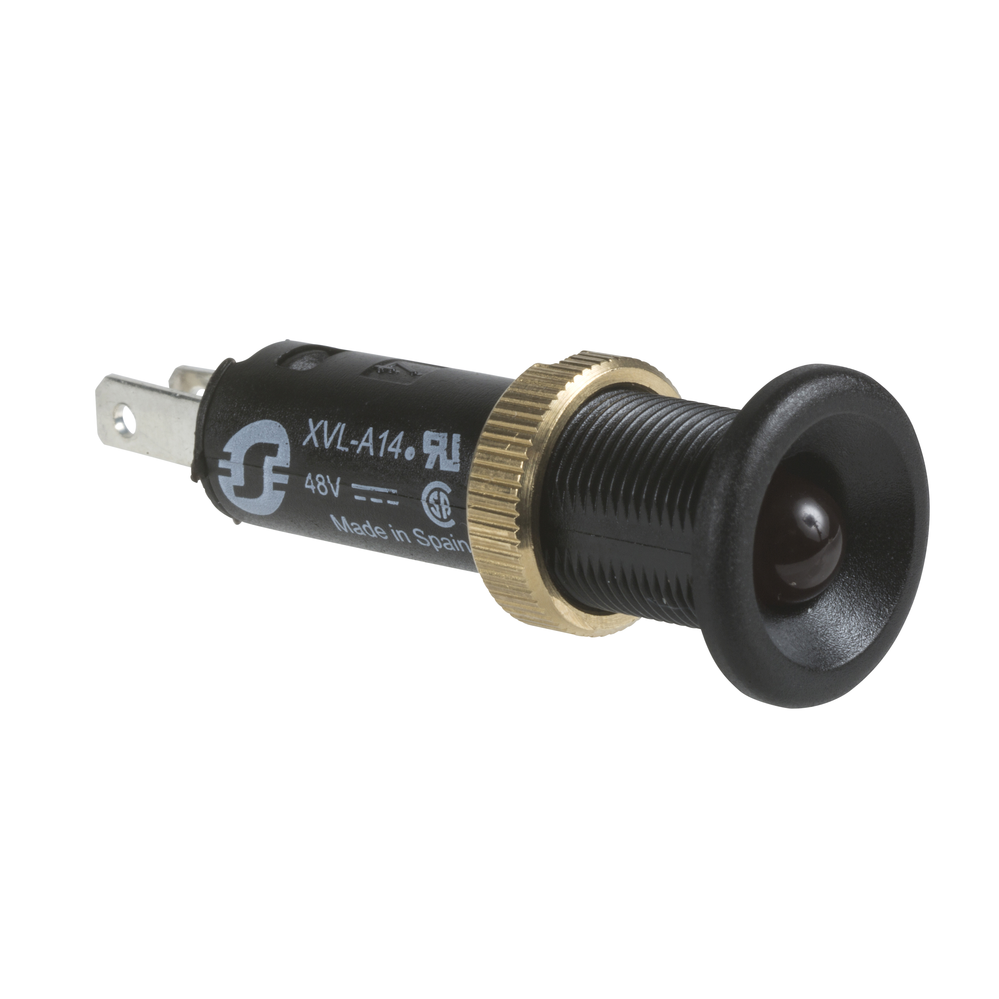 ROUND PILOT LIGHT AND 8 IP 40 RED INTEGR