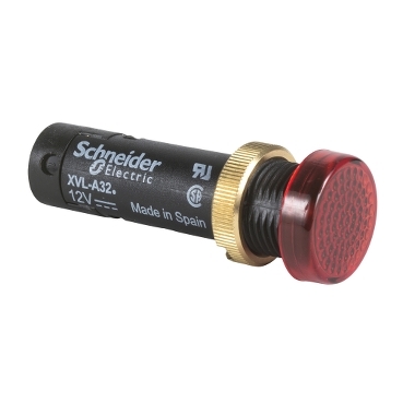 jelzőlámpa Ø12 - IP40/IP65 - piros - LED-del - 5V XVLA314