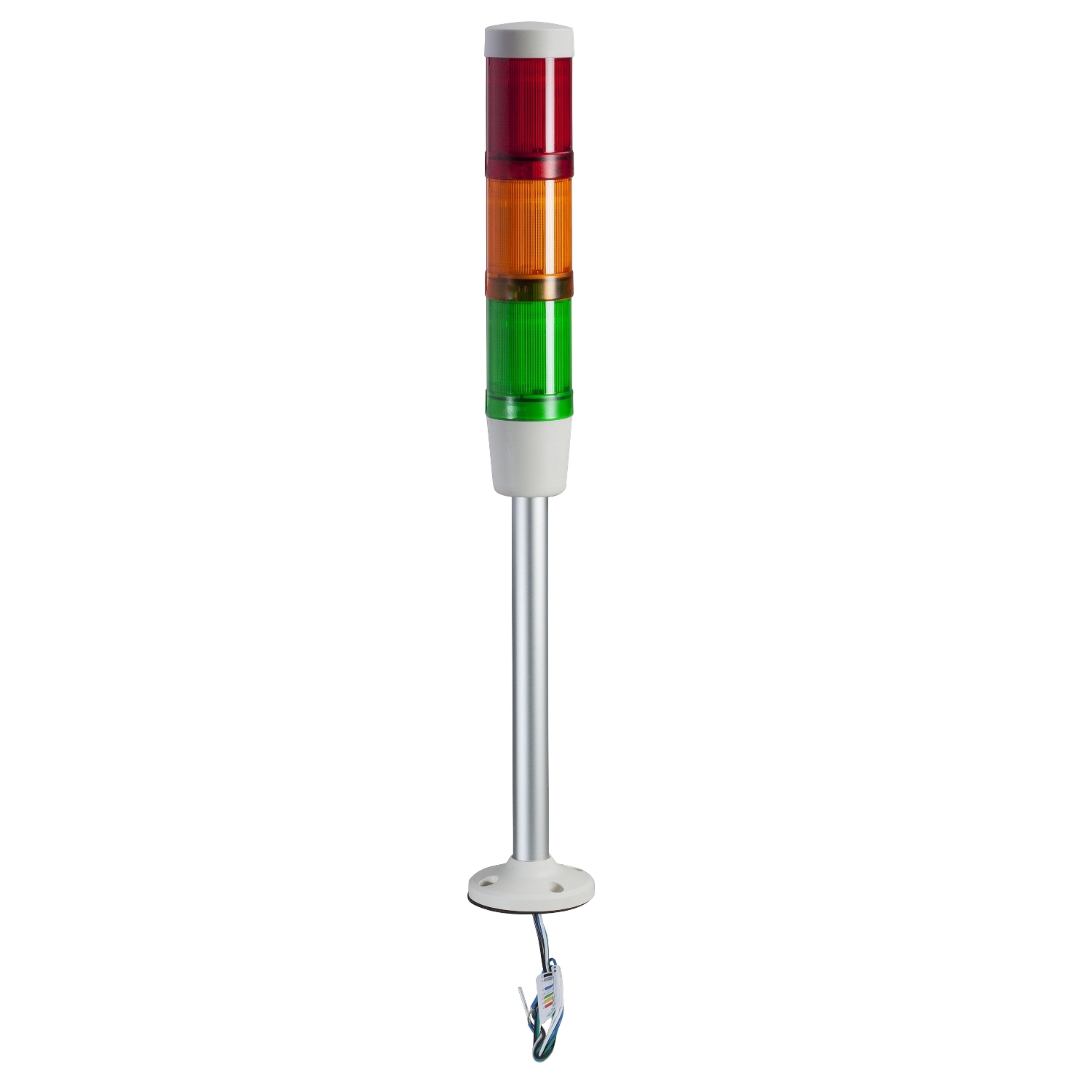 Jelzőoszlop komplett piros-sárga-zöld 3x folytonos 24V AC/DC 45mm/ IP54 Harmony XVM Schneider