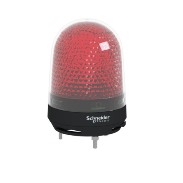 Harmony XVR, Illuminated Beacon With Buzzer, Red, 100mm, 70...90dB, Integral LED, 100...230V AC