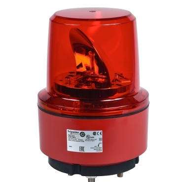 Forgótükrös jelzőfény, 130mm, IP66, piros, 24VDC, rezgésálló XVR13B04