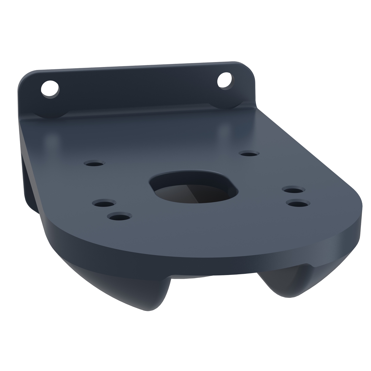 Fixing plate for use on vertical support for modular tower lights， black， Ø60