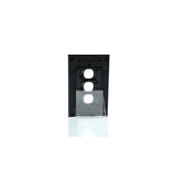 Grid plate and cover switch 3G less mechs - ZEN black