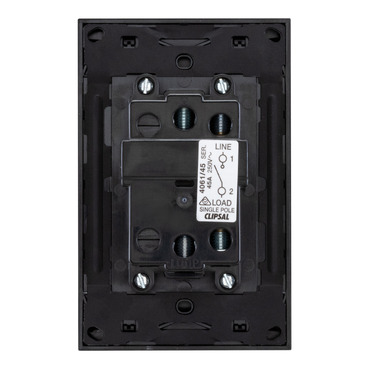Cooker switch single pole 45A 250V saturn ZEN - black