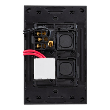Dimmer rotary switch & universal mech 450W 240V SatZen black