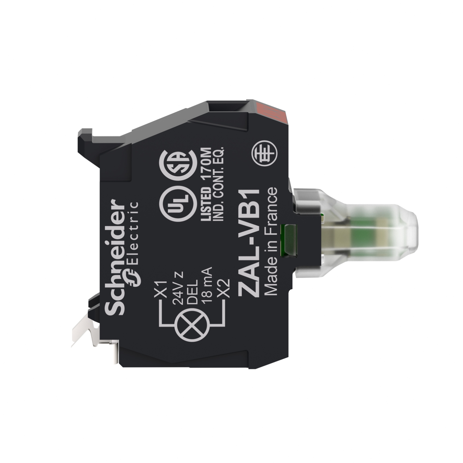 SCHNEIDER ELECTRIC BLOQUE PROTECTED LED 230VCA AMARILLO PARA CAJAS XAL