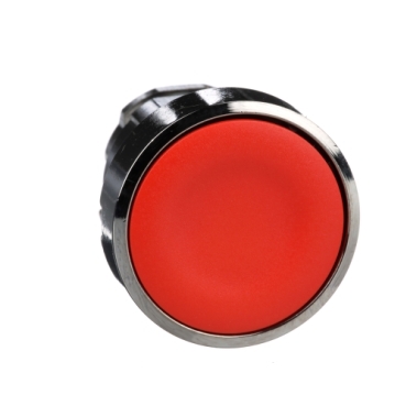 Push Button Head, Harmony XB4, Metal, Flush, Red, 22mm, Spring Return, Unmarked
