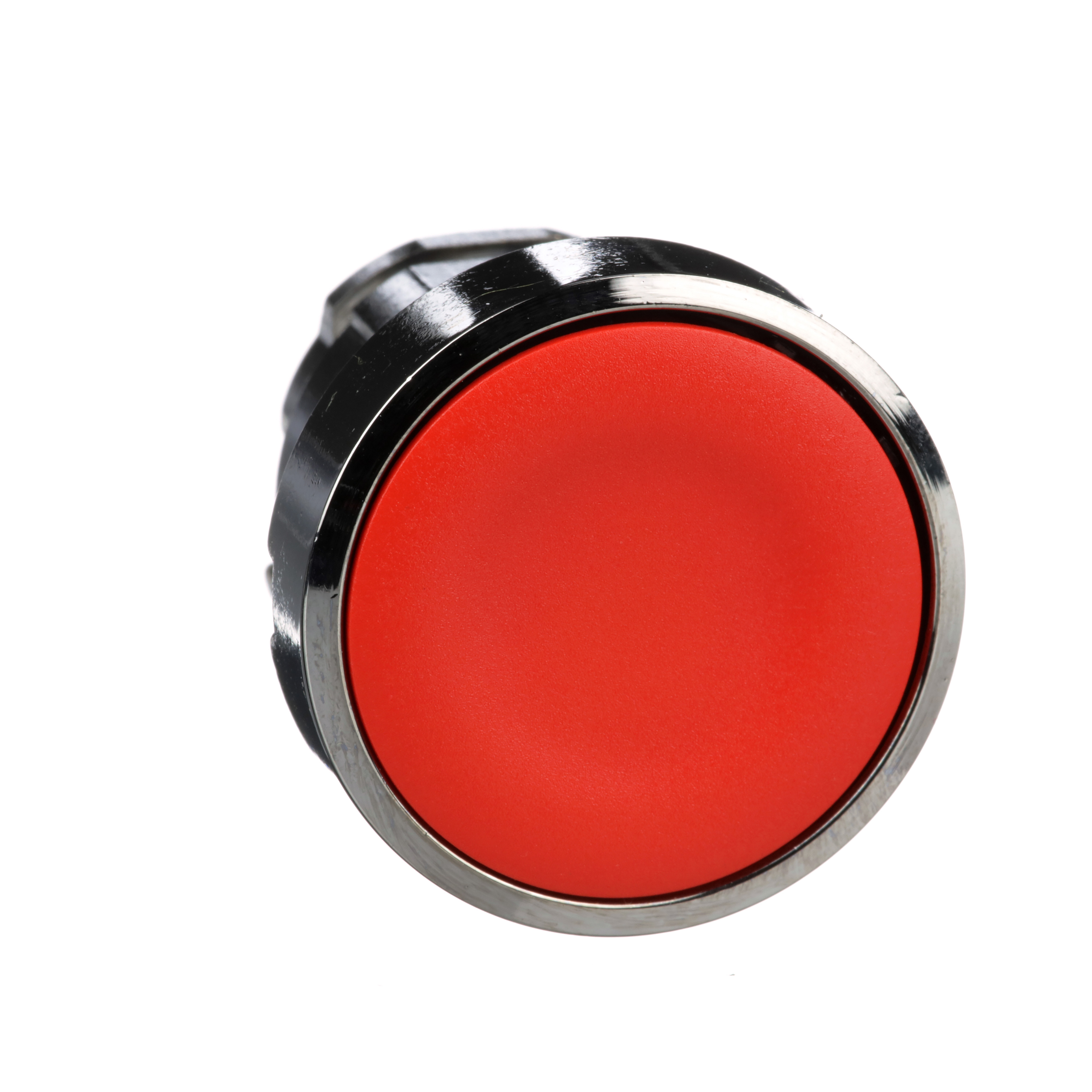 ZB4BA4- Harmony XB4 Range, RED Push button head, metal, flush, Ø22, spring return, unmarked