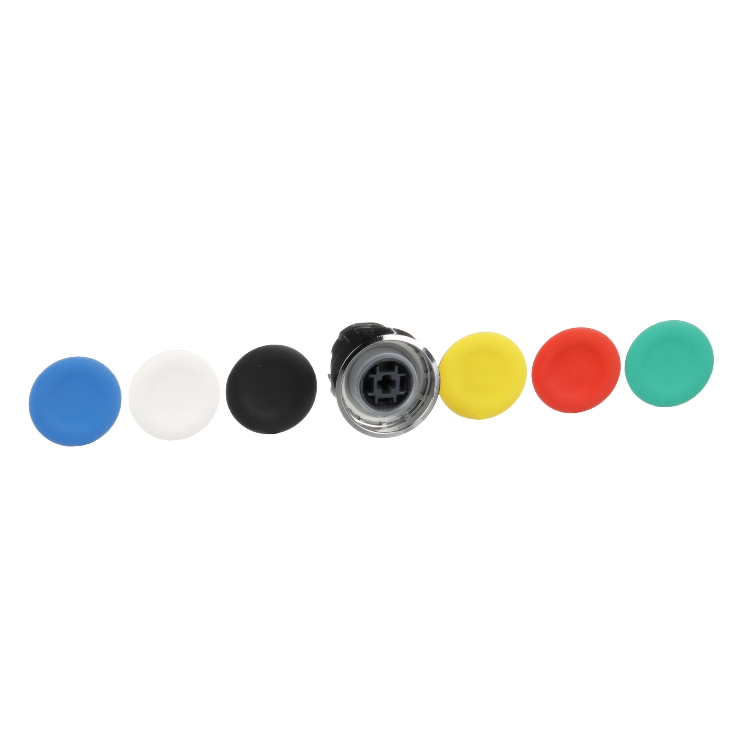 Harmony, 22mm Push Button, flush push button head, spring return, black ...