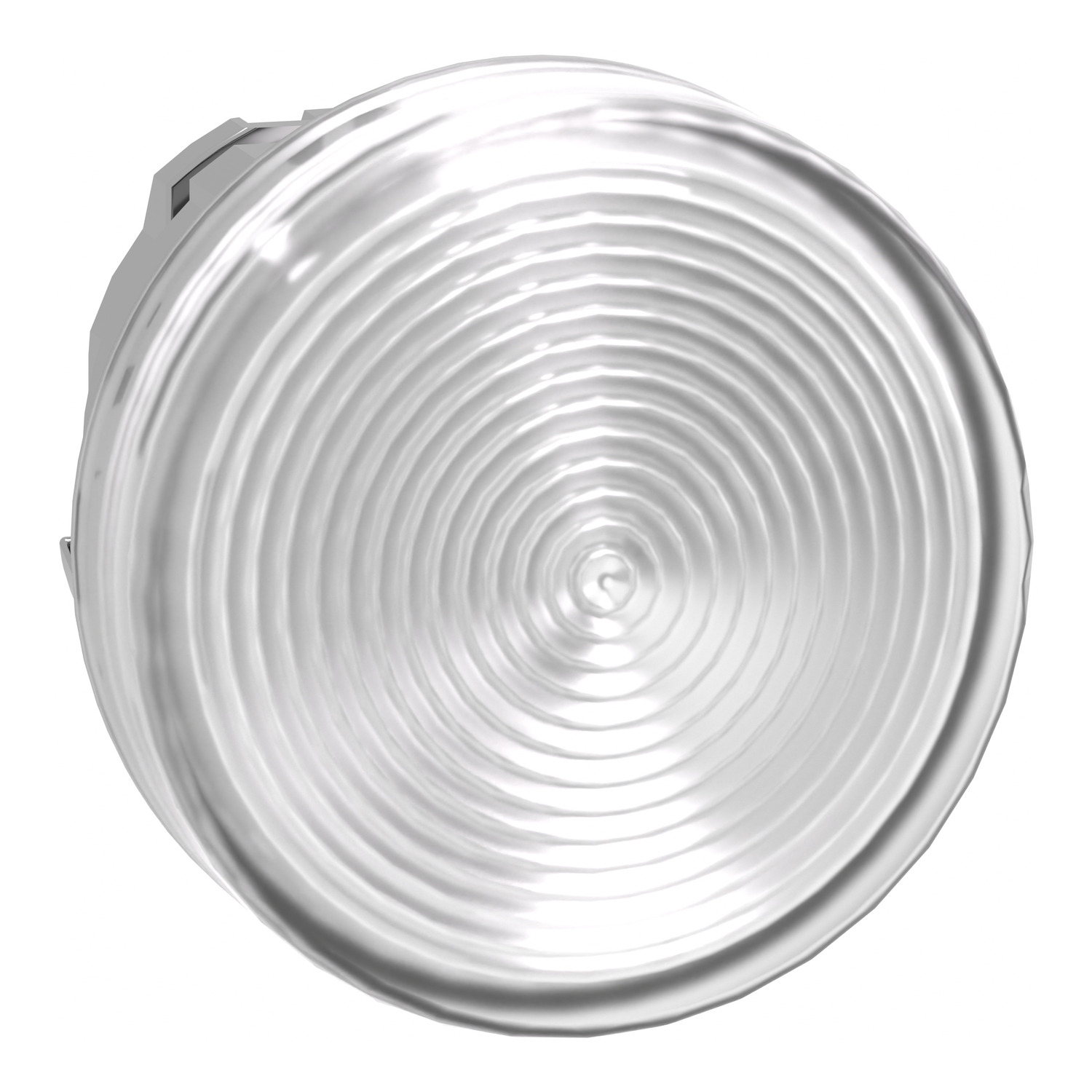 Jelzőlámpa fej LED-hez kerek fehér magas 1-lámpa króm fém-előlapgyűrű IP66 Harmony XB4 Schneider