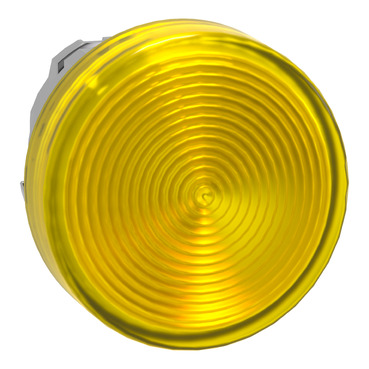 Harmony fém jelzőlámpa fej, Ø22, LED jelzőlámpához, hornyolt lencse, sárga ZB4BV083S