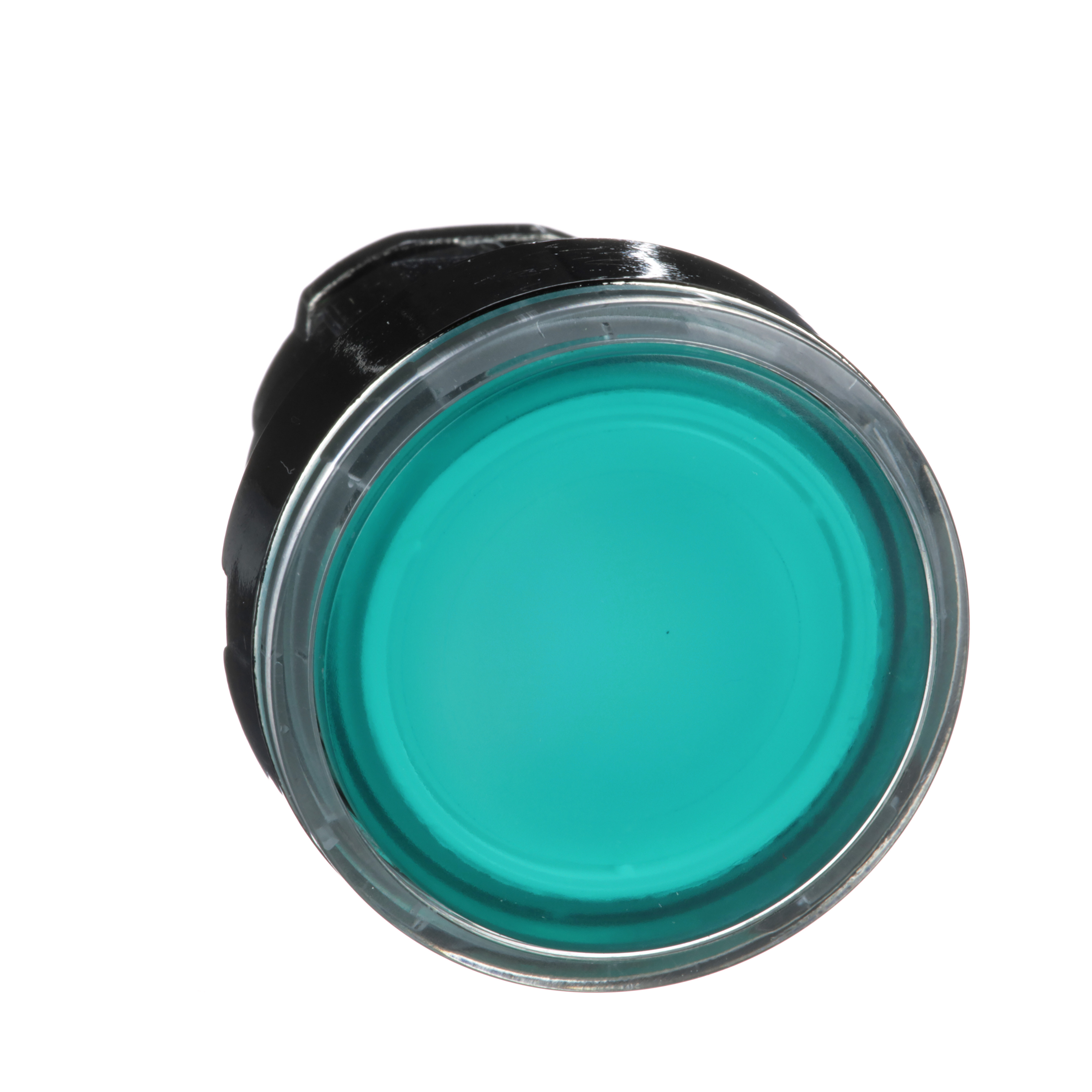 ZB4BW333 - Harmony XB4 Range, green flush illuminated pushbutton head Ø22 spring return for int