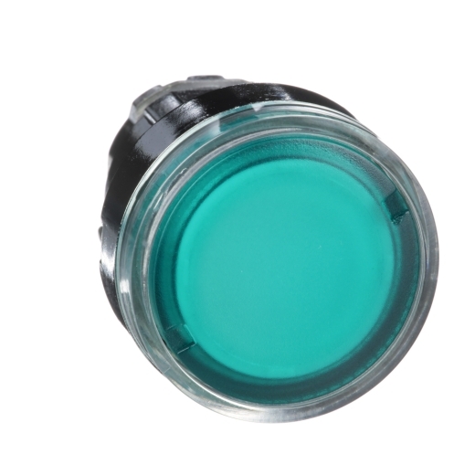 Zb4bw33 Harmony Xb4 Illuminated Push Button Head Metal Flush Green O22 Spring Return Plain Lens For Ba9s Bulb Schneider Electric Global