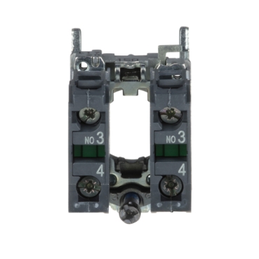 single contact block with body/fixing collar 2NO screw clamp terminal