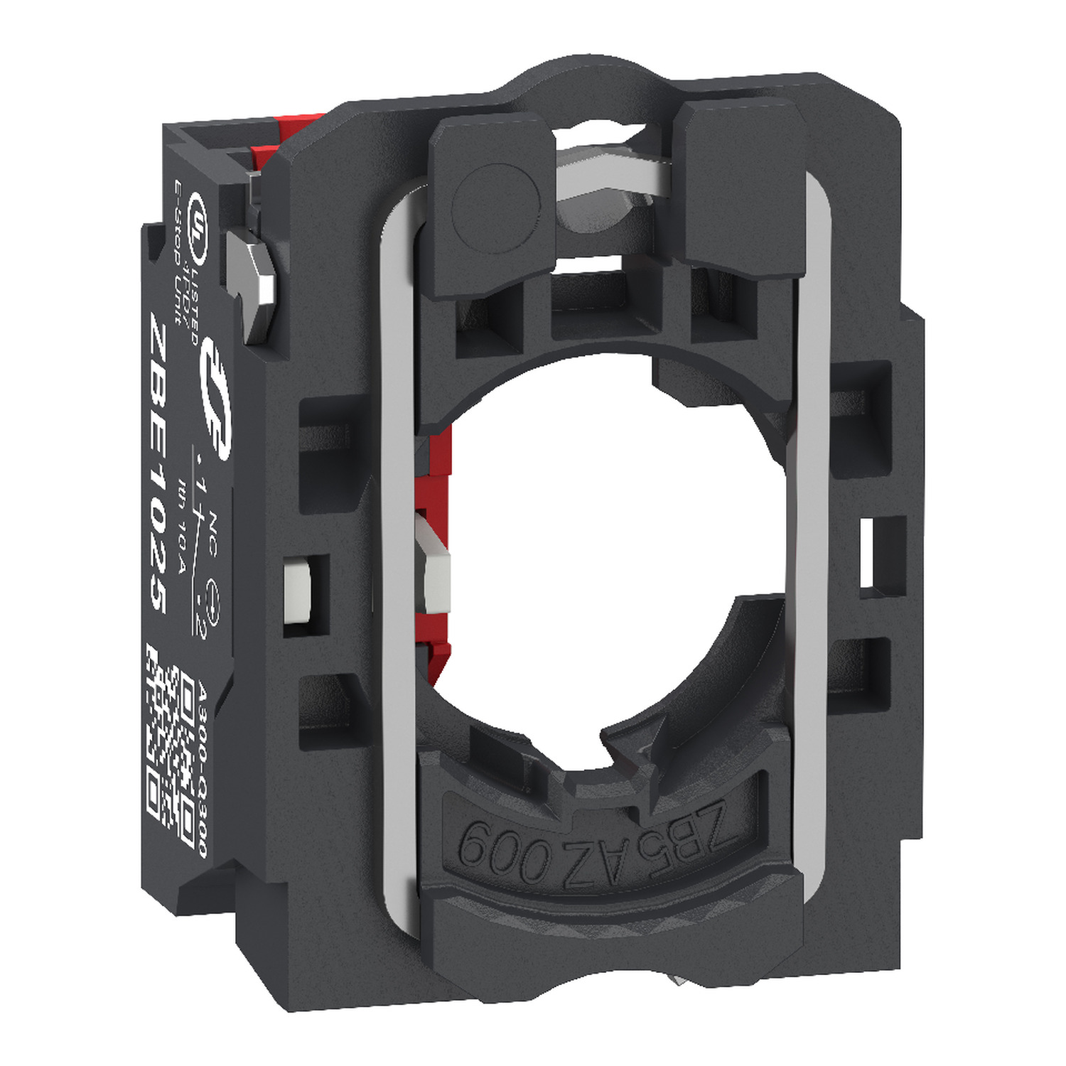 Nyomógomb aljzat érintkezővel beépíthető 1-ny 3A/AC15/230V rugószorításos Harmony XB5 Schneider