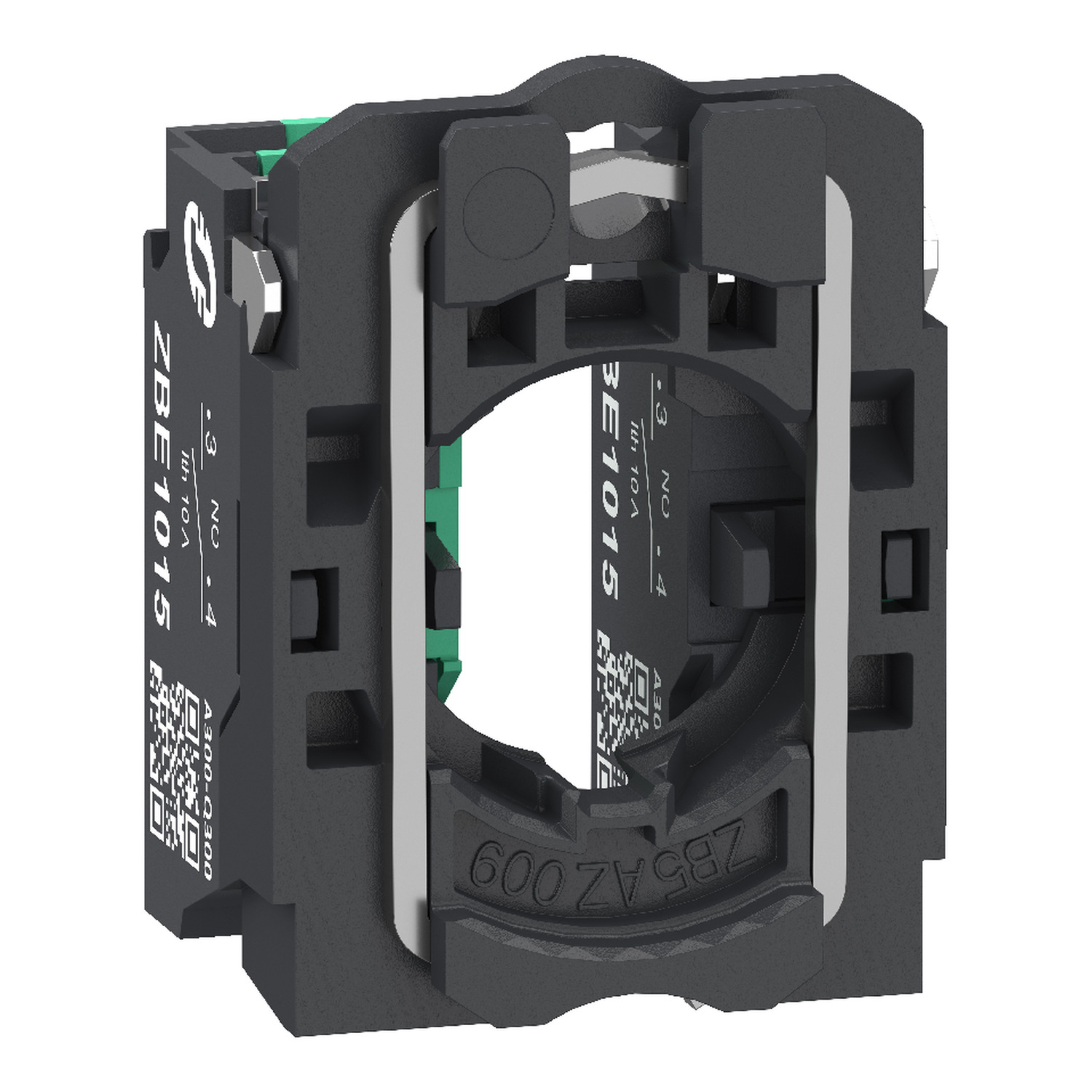 Nyomógomb aljzat érintkezővel beépíthető 2-z 3A/AC15/230V rugószorításos Harmony XB5 Schneider