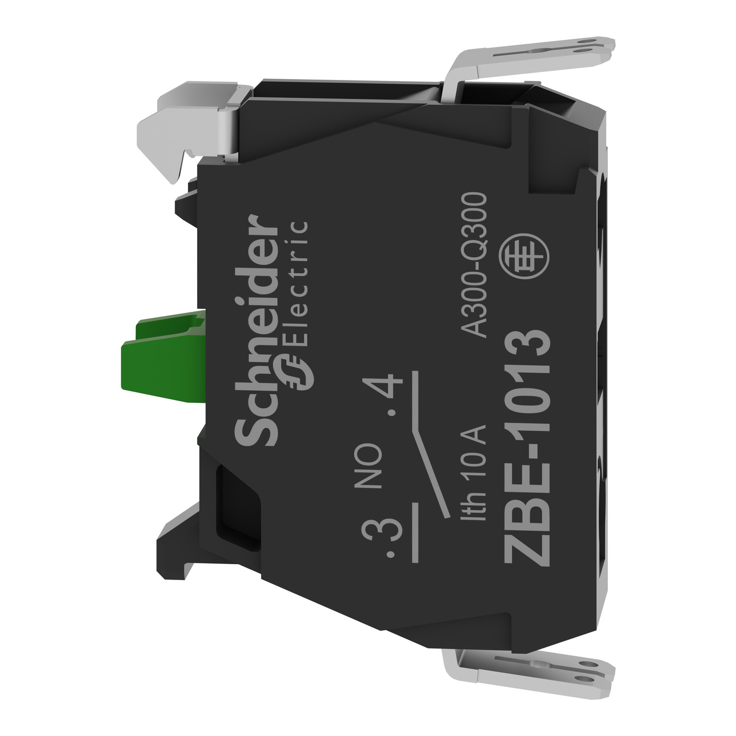 ZBE1013 - Single contact block, Harmony XB4, silver alloy, faston