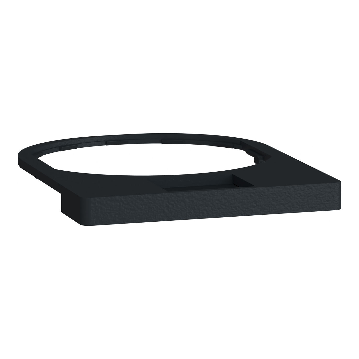 Harmony - porte-étiquette plate 30x40 - plastique noir - avec étiq 8x27 -  vierge