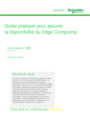 Livre blanc : Guide pratique pour assurer la disponibilité du Edge Computing