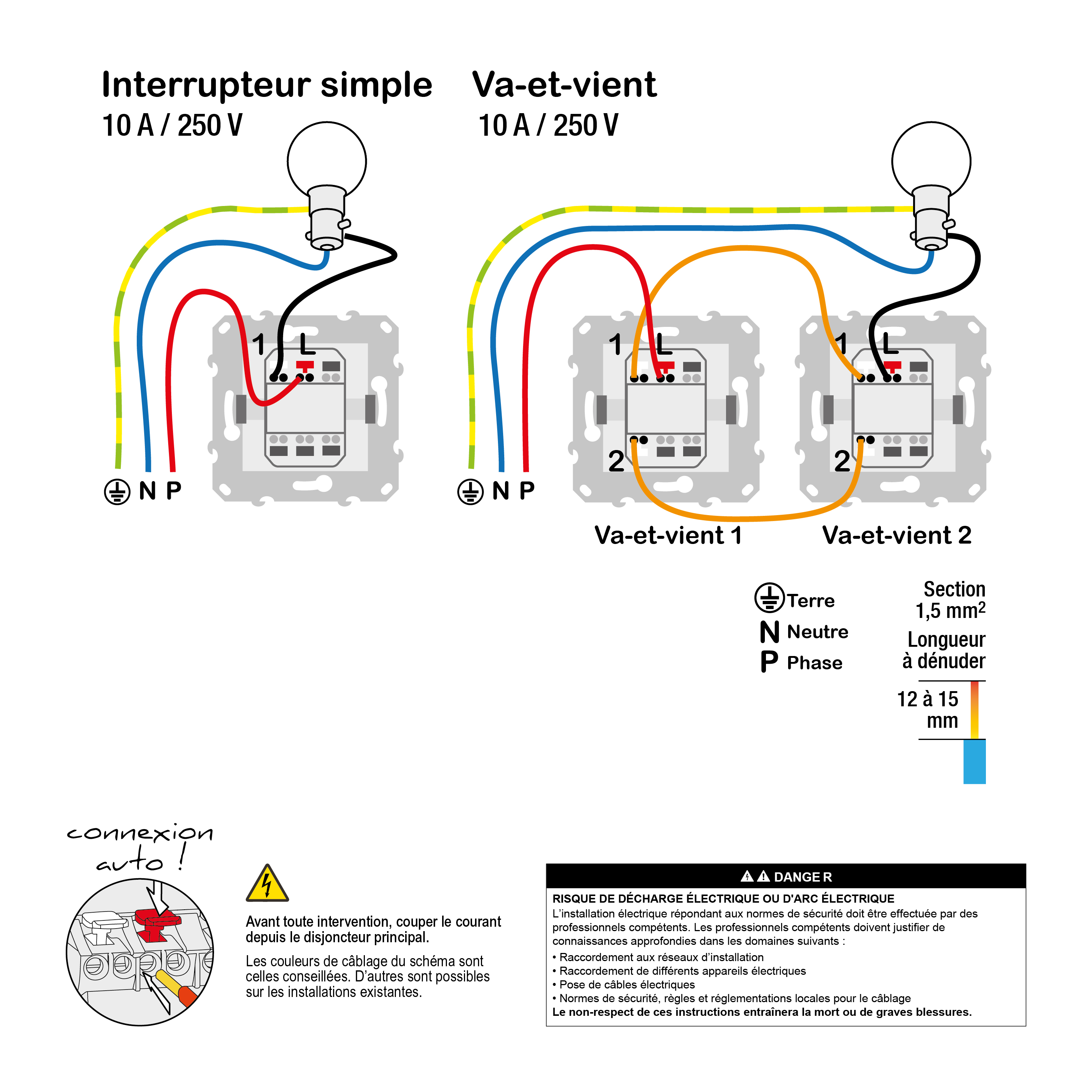 Schema de cablage NU520318F Schéma technique | Schneider Electric