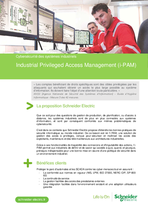 Industrial Privileged Access Management (i-PAM) - Cybersécurité des systèmes industriels