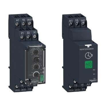 Harmony Timer Relays Schneider Electric Timer relays standard version and Near Field Communication (NFC)