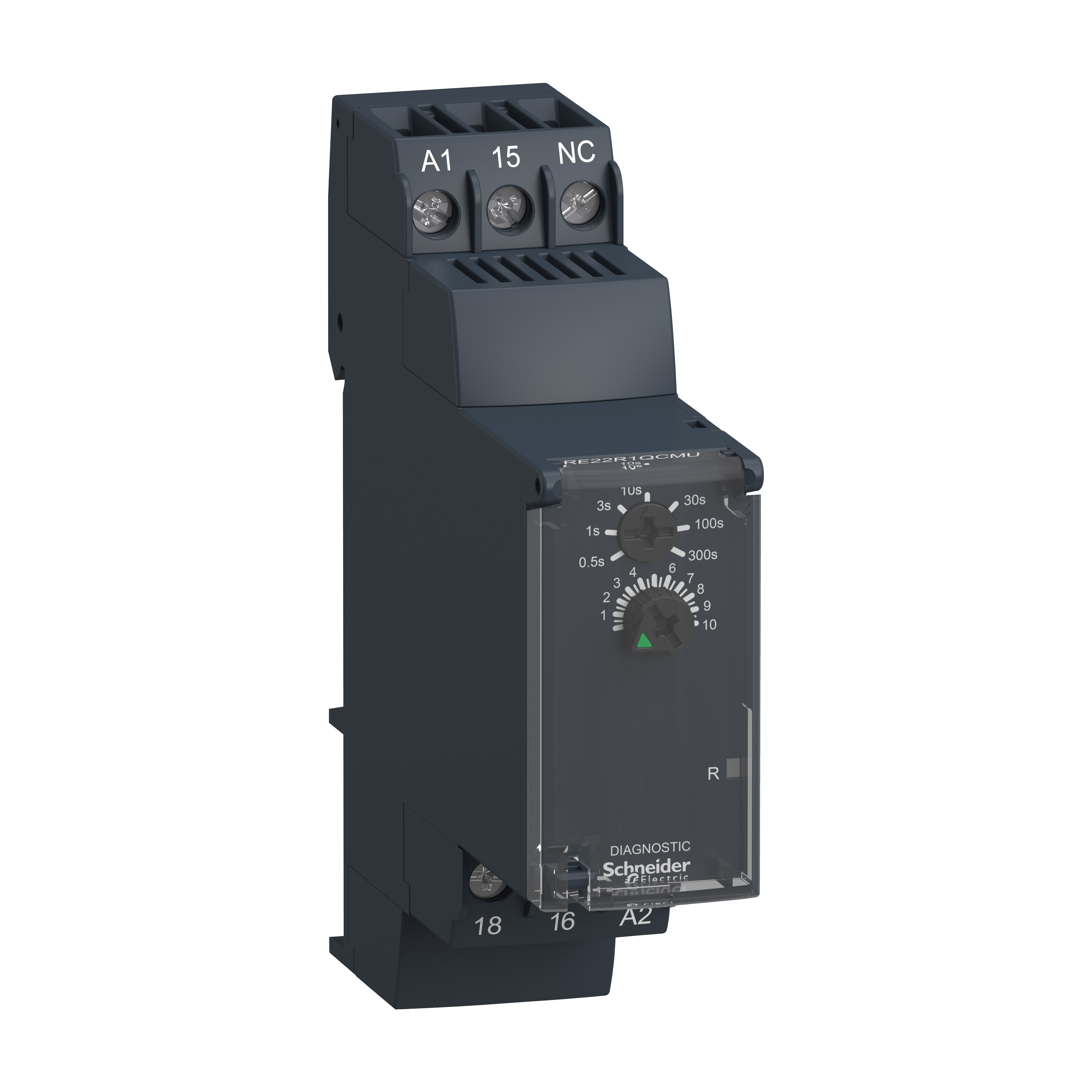 single function relay, Harmony Timer Relays, 8A, 1 CO, 0.05s…300s, star delta, 24V DC or 24...240V AC DC