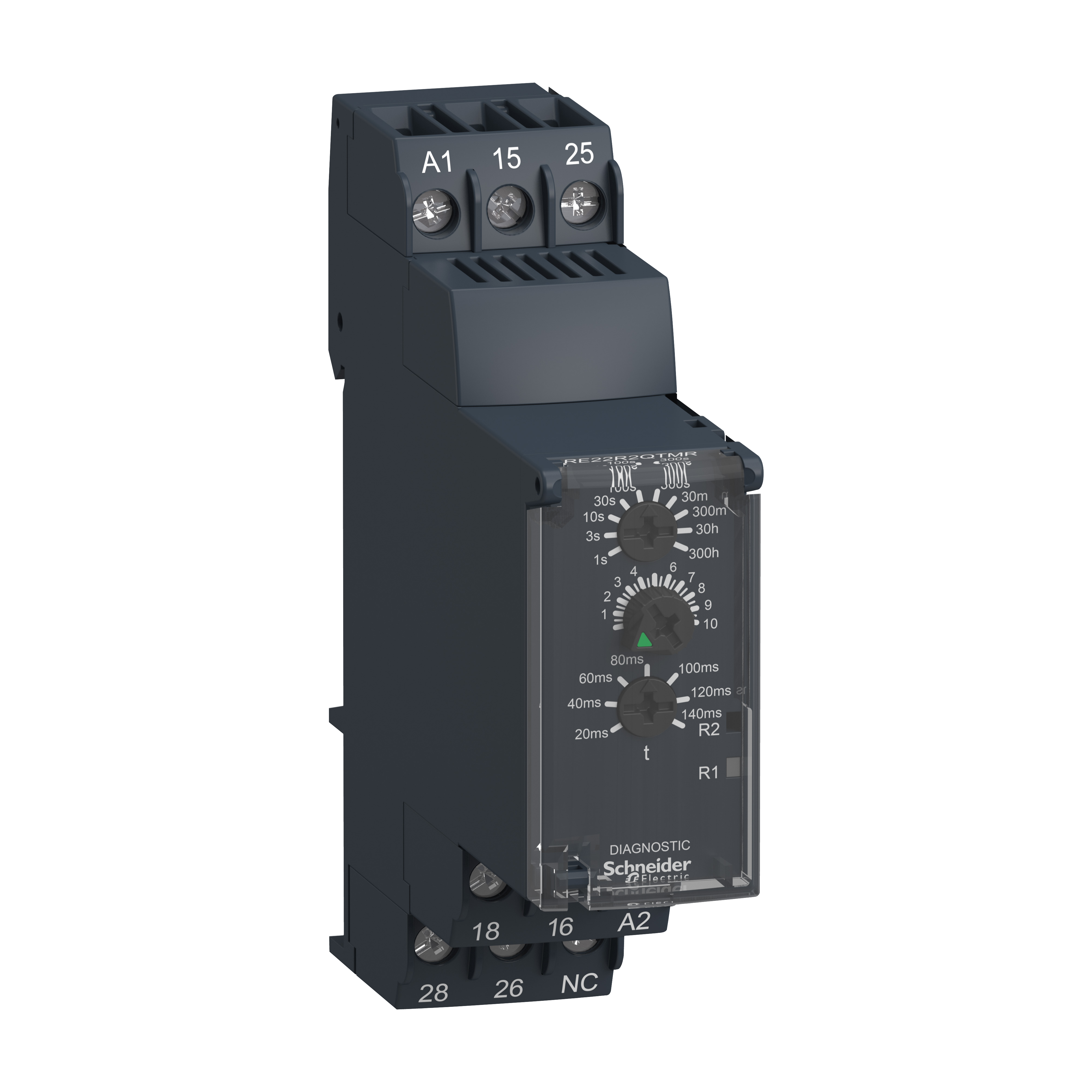 single function relay, Harmony Timer Relays, 8A, 2CO, 0.05s…300h, star delta, screw connectors, 24...240V AC DC