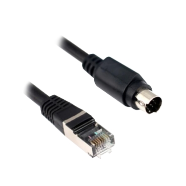 Magelis HMI kiegészítő, RS485 Uni-Telway / soros Modbus kábel, 1x mini DIN 8 tűs / 1xRJ45, (Magelis-Premium/Twido), 2,5m XBTZ9780
