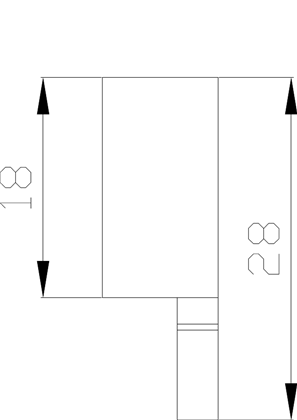 3P busbar 63A 3 4 or 5 tap-off Technical drawings