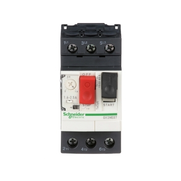 TeSys GV2-Circuit breaker-thermal-magnetic - 1.6...2.5 A - screw clamp terminals