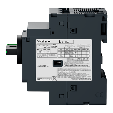 TeSys GV2 - Motor circuit breaker - thermal-magnetic - 4…6.3 A