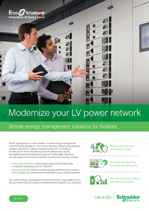 Modernize your LV power network