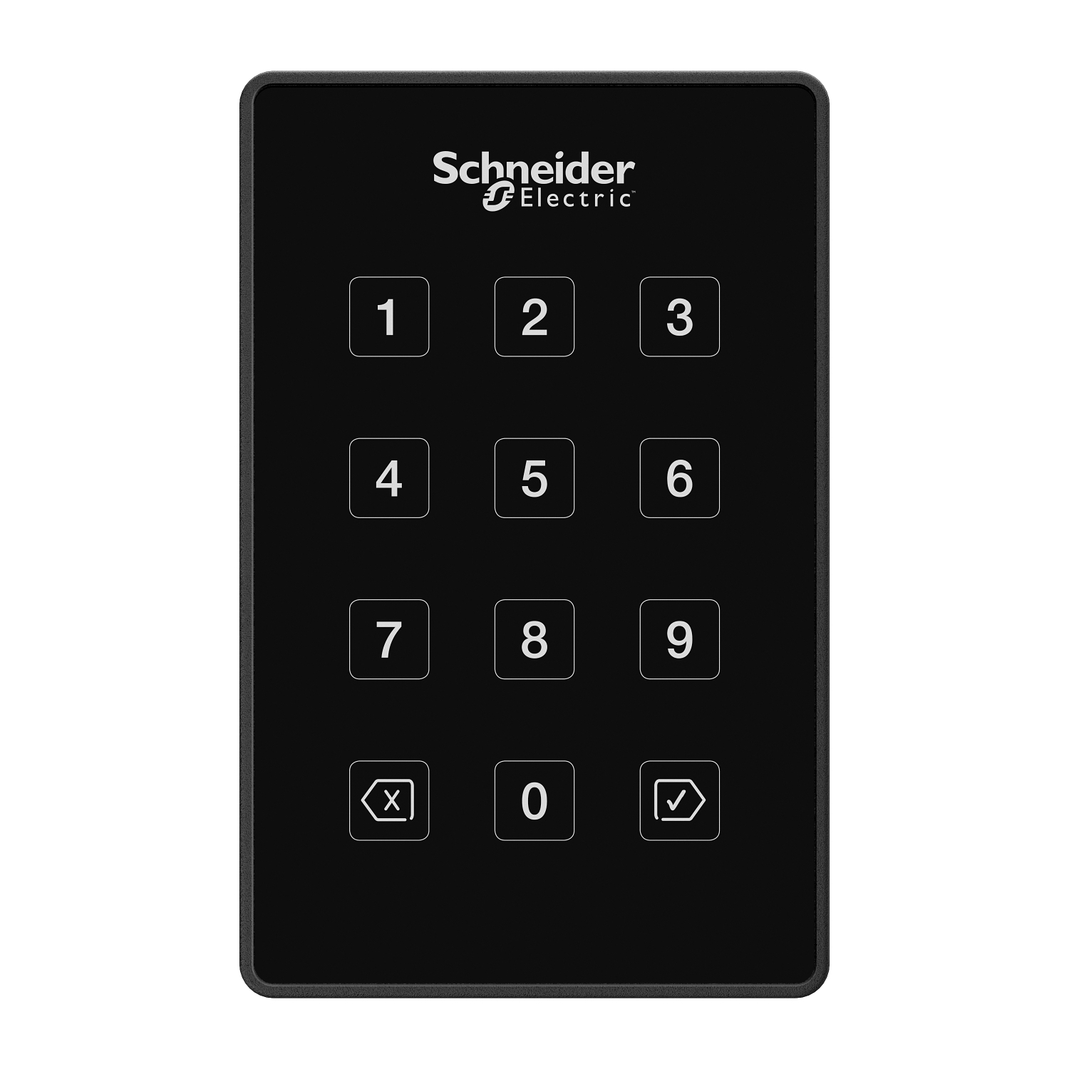 Kártyaolvasó/kódzár RFID érintőgombos fekete  Security Expert Schneider
