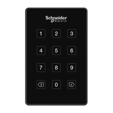 Kártyaolvasó/kódzár RFID érintőgombos fekete  Security Expert Schneider