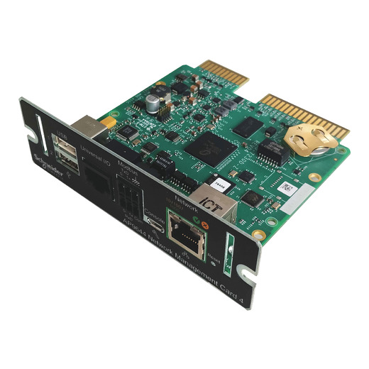 Network Management Card LCES2 with Modbus, Ethernet and Aux Sensors 右前方