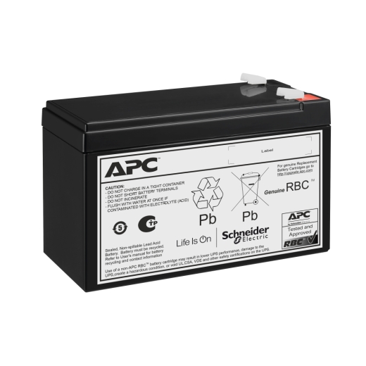 APC Replacement Battery Cartridge, VRLA, 7Ah, 12V DC, 2-year warranty