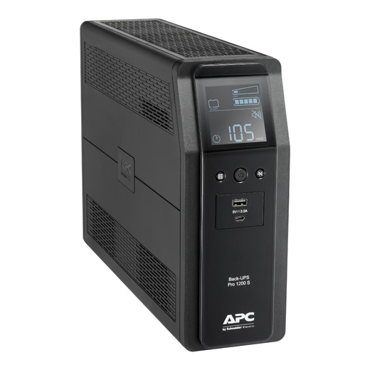 APC Back-UPS Pro 1200S, 1200VA, 230V, Sinewave, AVR, LCD, 8 IEC outlets (2 surge)