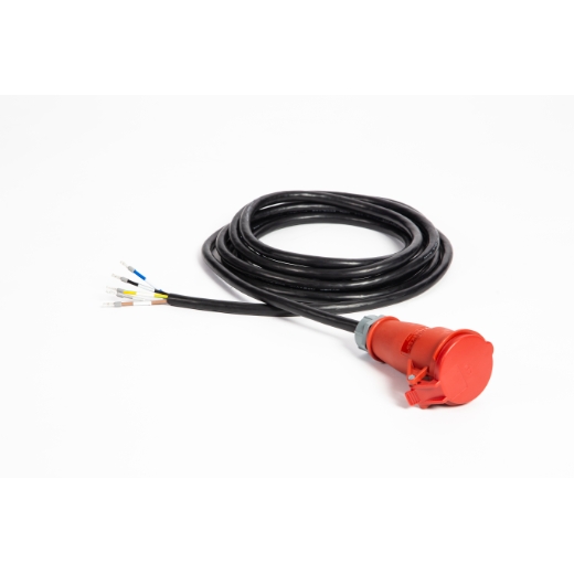 Power Cable Kit for Row Power Distribution Panel, 3 Phase connector, 230/400V, Length 7m Front Left