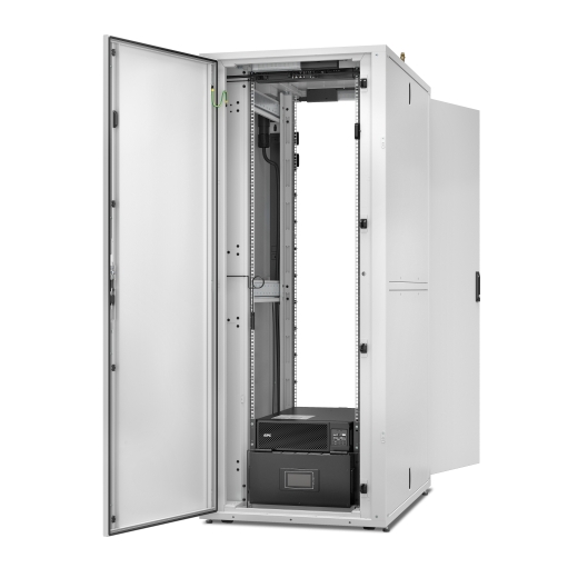 EcoStruxure Micro Data Center, with 42U rack, 5kVA, RM cooling, 230V, 50Hz, 2000H x 800W x 1200D mm Front Left
