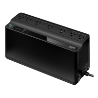 APC Back-UPS ES 600VA, 120V, 1 USB charging port, 7 NEMA outlets (2 surge)