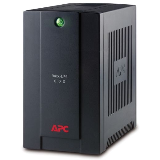 APC Back-UPS 800VA, 230V, AVR, Universal and IEC Sockets Front Left